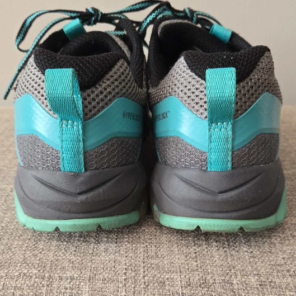 Merrell MQM Flex Women's Size 10 Gray/Teal Hiking Outdoor Athletic Lace-up Shoes